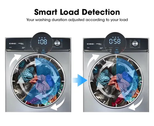 Khind 2 in 1 Washer Dryer-Smart Load Detection
